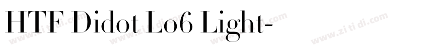 HTF Didot L06 Light字体转换